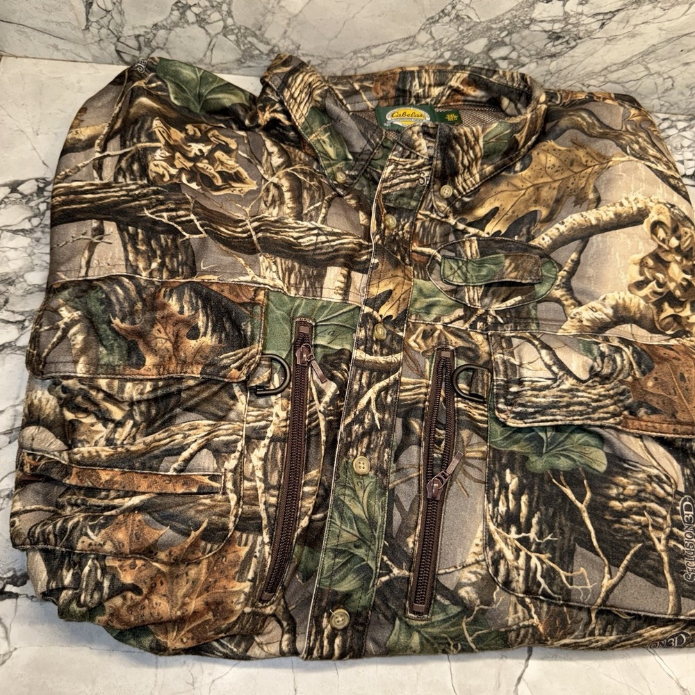Cabela's 3XL Camo Button Up Hunting Shirt